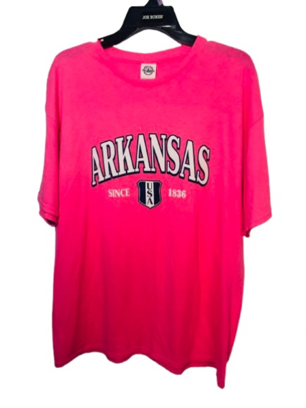Hot pink Delta Arkansas graphic t-shirt XL